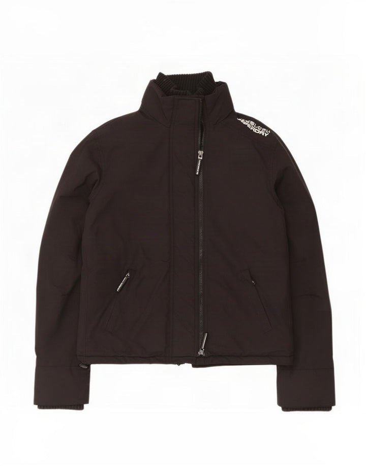 Женская дождевик Superdry UK 18 XL, черный нейлон