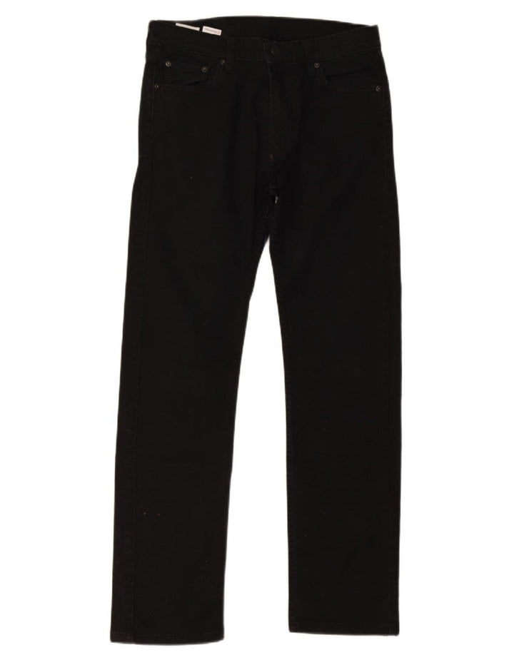 Мужские узкие прямые джинсы Levi's 513 W30 L32, черный хлопок