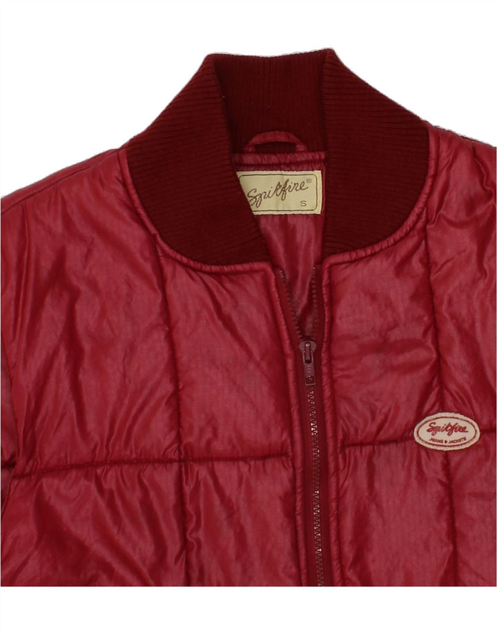SPITFIRE Mens Padded Gilet UK 36 Small Burgundy Polyester Vintage Spitfire and Second-Hand Spitfire from Messina Hembry 