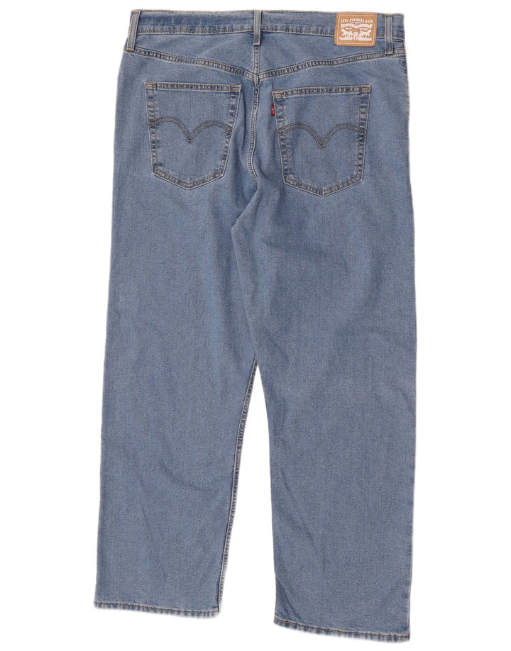 Мужские прямые джинсы Levi's W34 L28 синие, хлопок