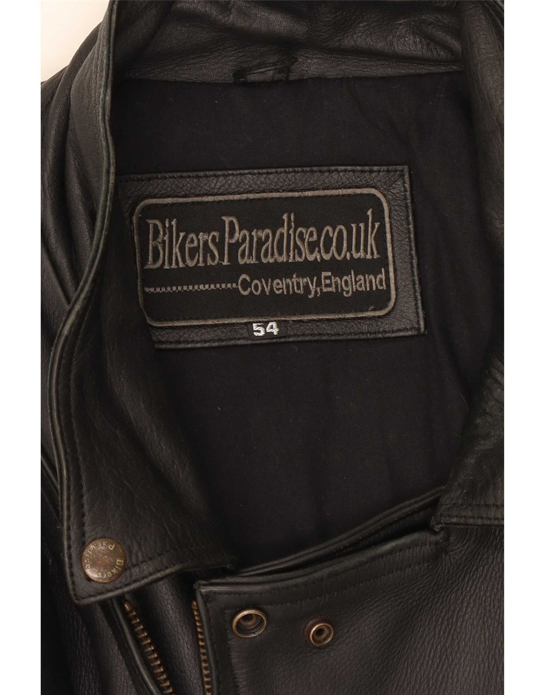 Мужская кожаная байкерская куртка Bikers Paradise EU 54 2XL, черная