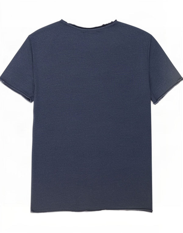 Zara Мужская футболка Top Large Navy Blue