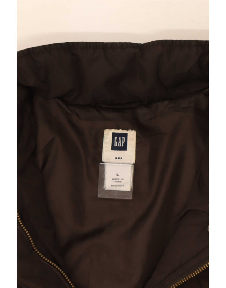 Женская стеганая куртка Gap UK 16, большая коричневая