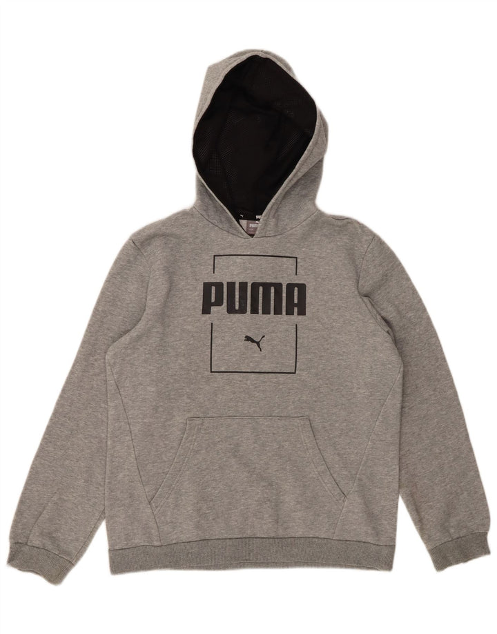 Худи с рисунком PUMA для мальчиков 13-14 лет, серый