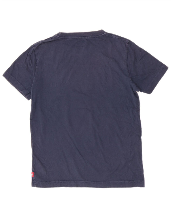 Футболка с рисунком Levi's для мальчиков, топ 9–10 лет, темно-синий, хлопок