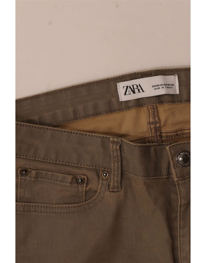 Женские джинсы скинни Zara EU 40 Medium W30 L26 Хаки