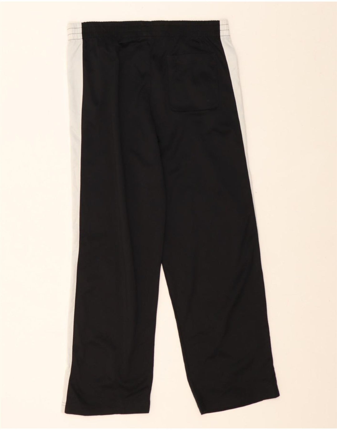 PUMA Boys Tracksuit Trousers 13-14 Years Large Black Colourblock Polyester Vintage Puma and Second-Hand Puma from Messina Hembry 