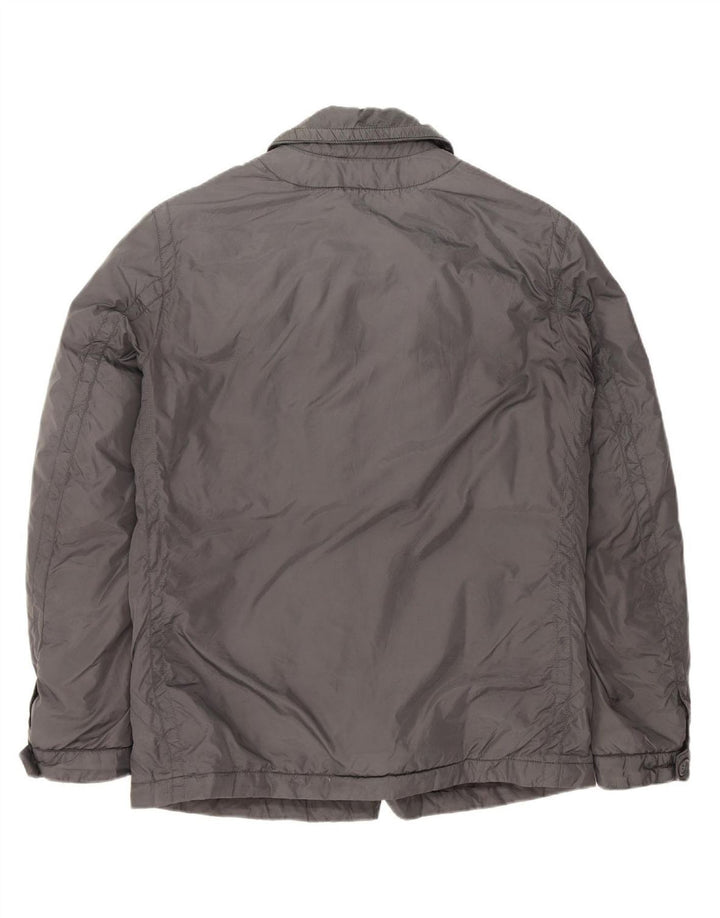 CALVIN KLEIN JEANS Mens Padded Jacket UK 38 Medium Grey Polyamide