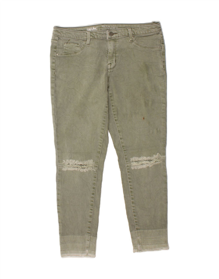 MOSSIMO Womens Mid Rise Jegging Jeans US 8 Medium W30 L26 Green Cotton Vintage Mossimo and Second-Hand Mossimo from Messina Hembry 