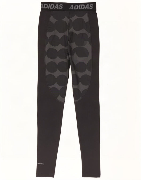 Женские леггинсы Adidas Marimekko с рисунком UK 8/10, маленькие черные в горошек