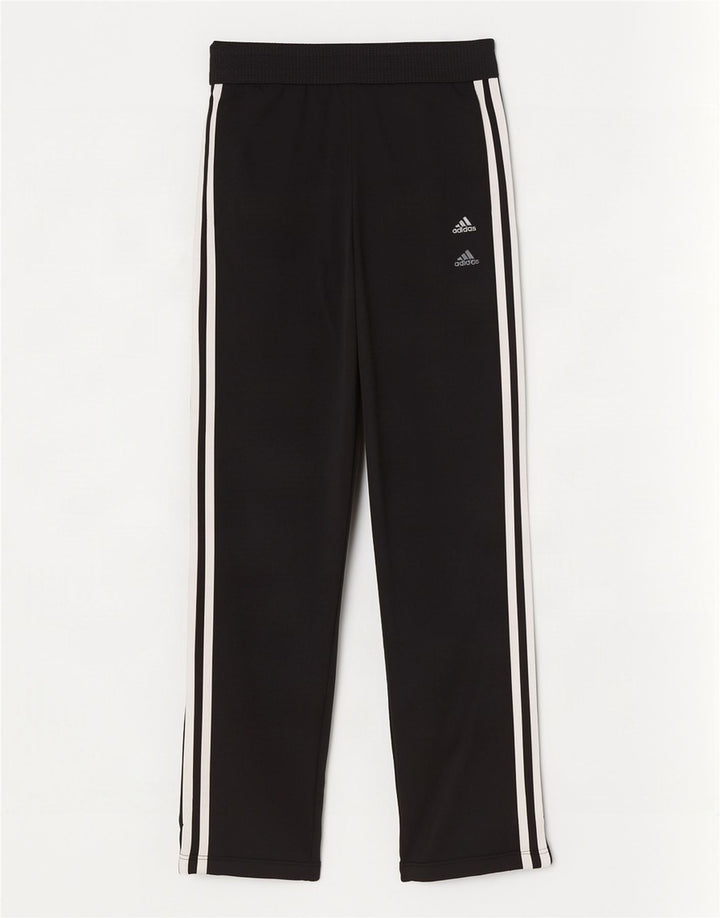 Женские спортивные брюки Adidas UK 10, маленькие черные из полиамида