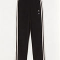 Женские спортивные брюки Adidas UK 10, маленькие черные из полиамида