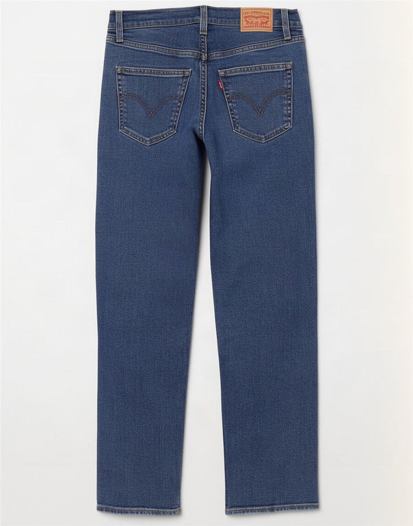 Женские прямые джинсы Levi's Ribcage W27 L29, синий хлопок