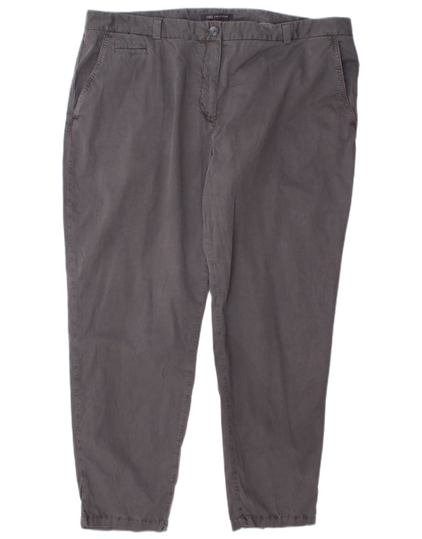Женские узкие брюки-чиносы Marks & Spencer UK 20 2XL W42 L28 Серые хлопковые