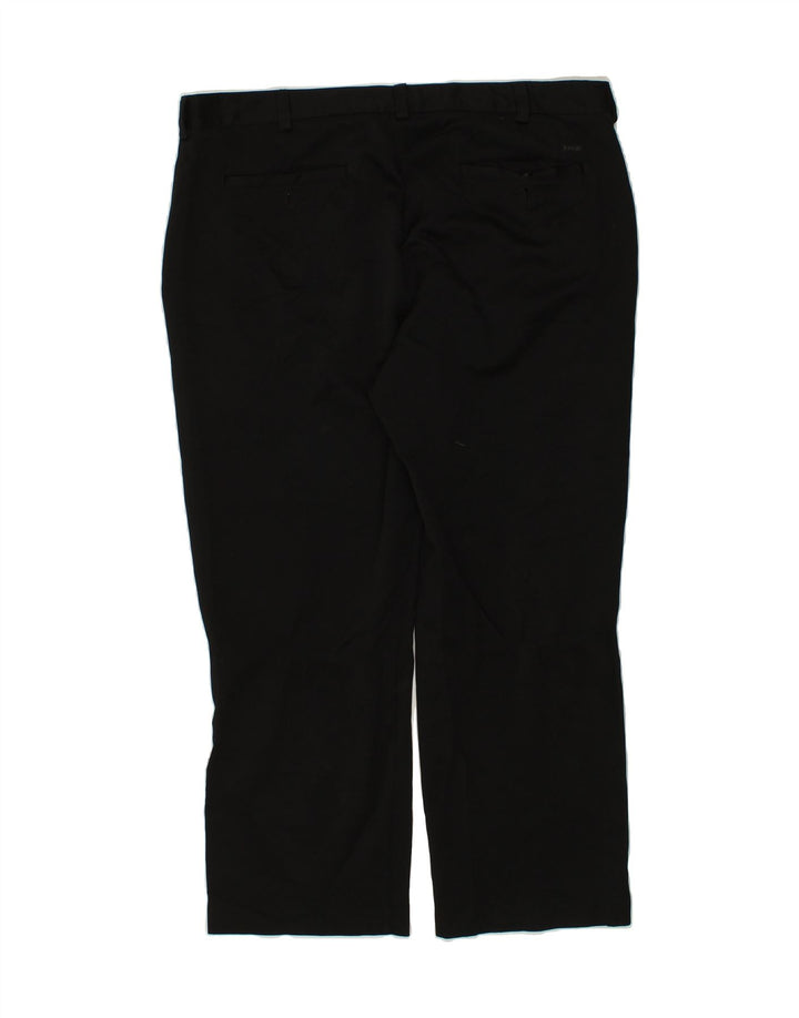 IZOD Mens Straight Suit Trousers W40 L30  Black Polyester Vintage Izod and Second-Hand Izod from Messina Hembry 