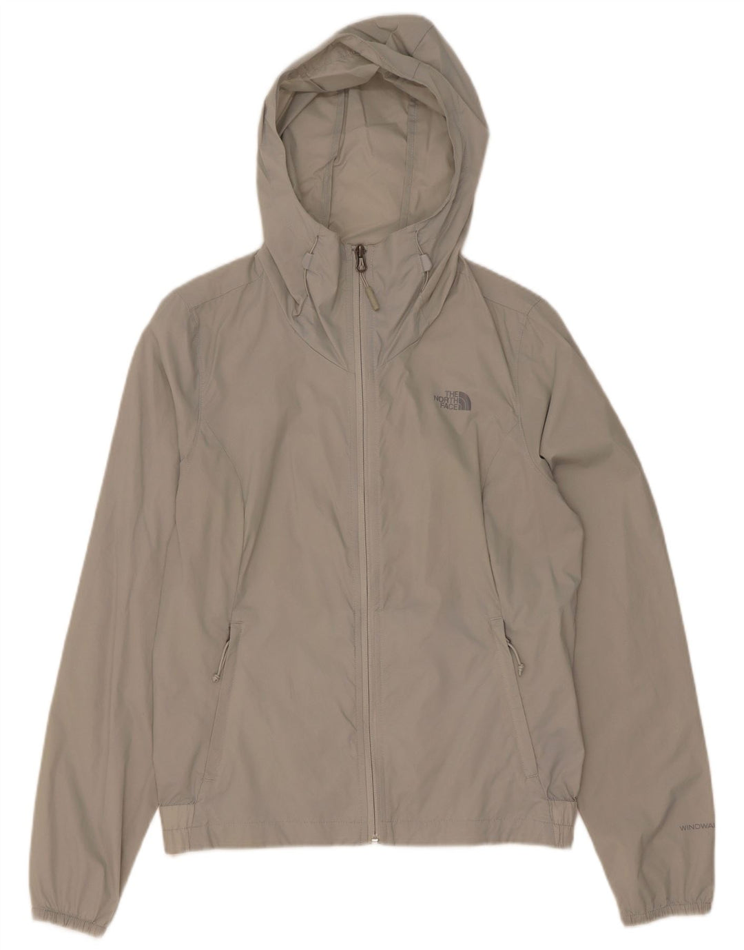 Женская оверсайз-дождевик с капюшоном The North Face UK 10, маленький серый нейлон