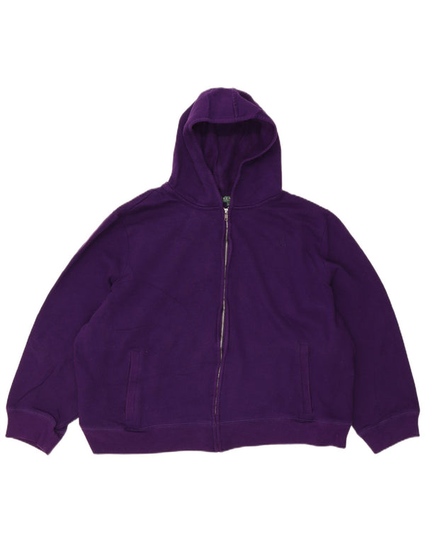 Женский свитер с капюшоном на молнии Ralph Lauren, Великобритания, 22, 3XL, фиолетовый, хлопок