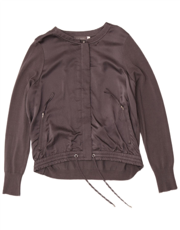 Женский спортивный костюм MINT VELVET, верхняя куртка UK 12, средний серый шелк