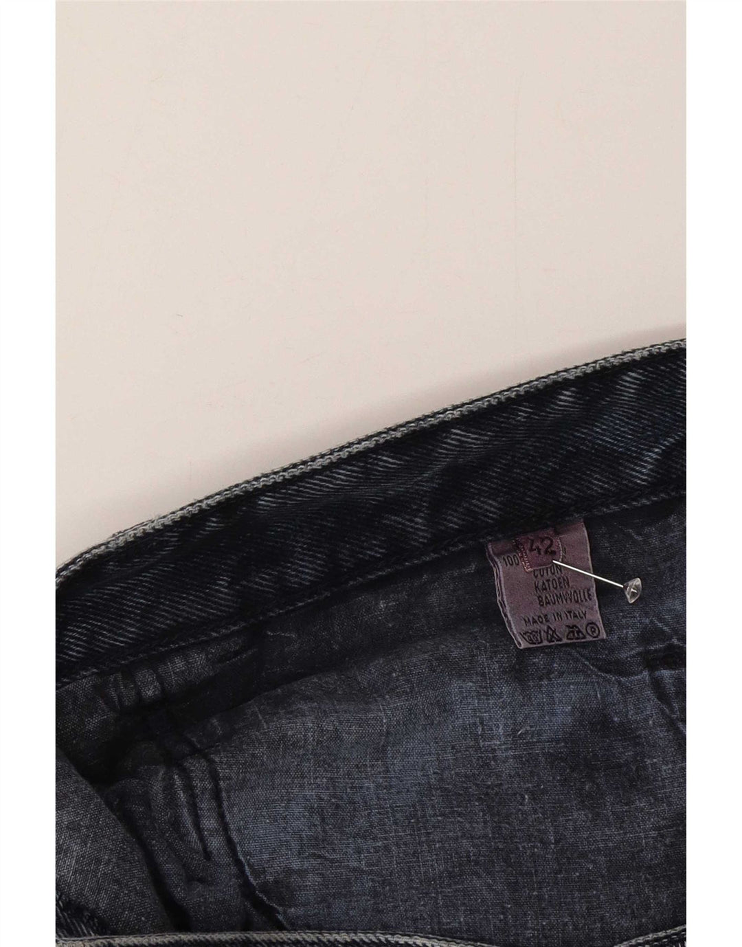 Мужские прямые джинсы Trussardi W42 L28, синий хлопок