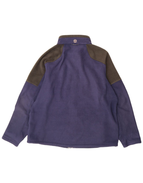 Мужская флисовая куртка TOG 24 UK 44 2XL синяя, полиэстер с цветными блоками