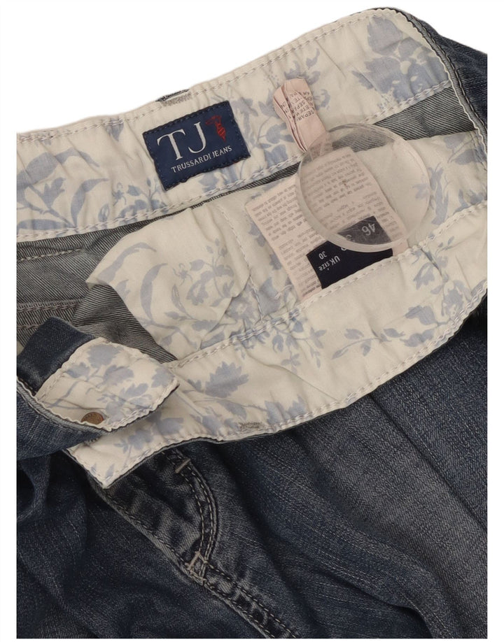 Мужские укороченные джинсы Trussardi W30 L24 синие, хлопок