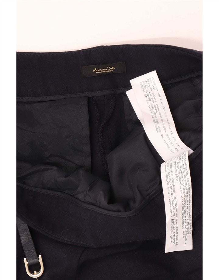 Женские узкие костюмные брюки Massimo Dutti EU 40 Medium W30 L27 Темно-синие, шерсть
