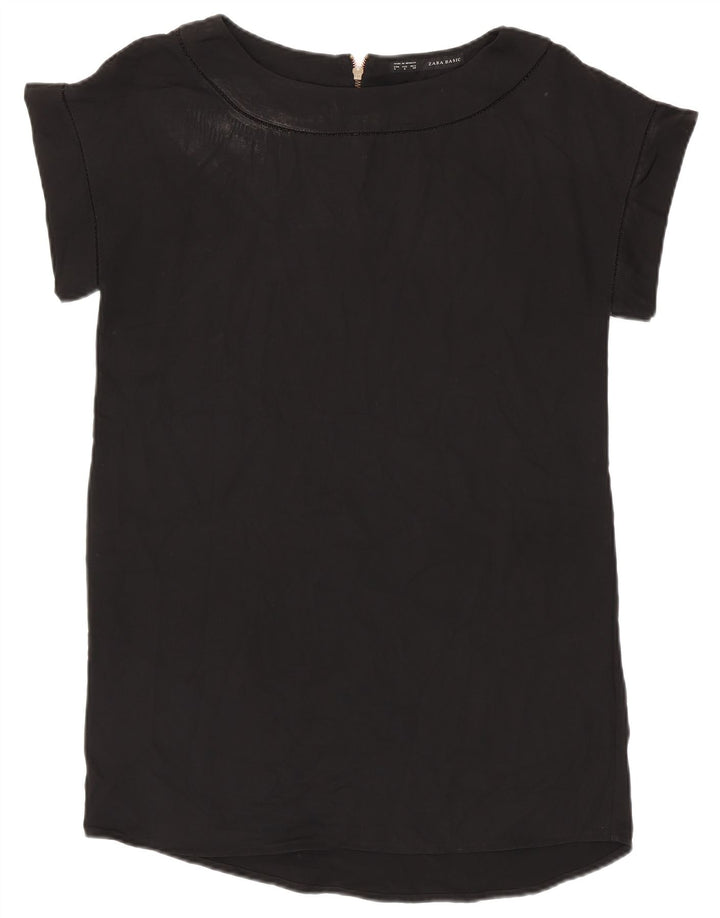 Женская блузка ZARA Top UK 16, большая черная