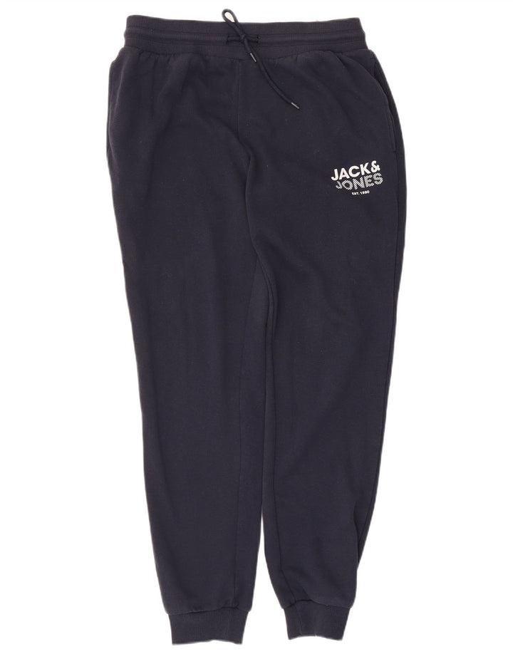Мужские спортивные брюки Jack & Jones, джоггеры, средний темно-синий, хлопок