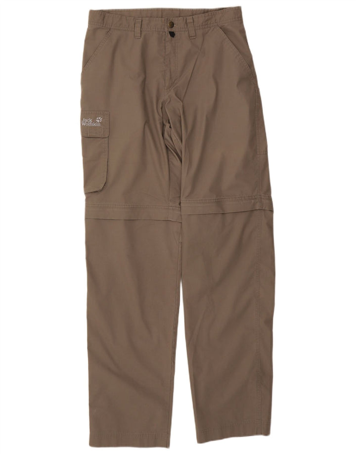 Мужские прямые брюки-карго Jack Wolfskin W32 L34 серые из полиэстера