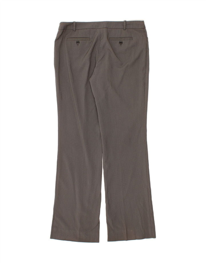 MOSSIMO Womens Bootcut Casual Trousers US 6 Medium W34 L32 Grey Pinstripe Vintage Mossimo and Second-Hand Mossimo from Messina Hembry 