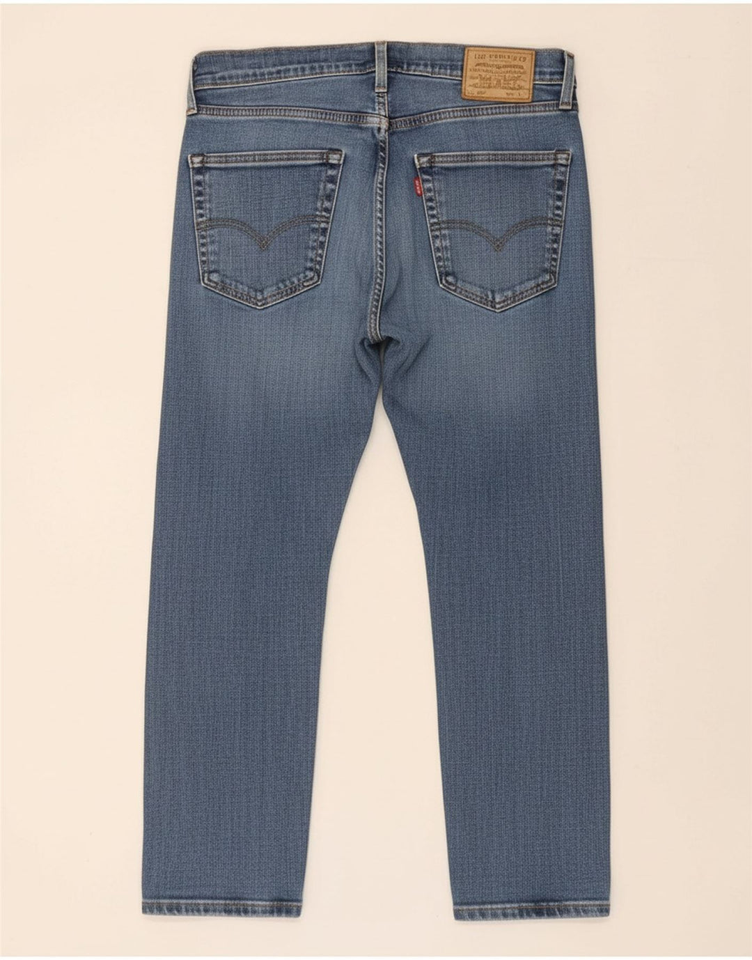 LEVI'S Mens 502 Tapered Jeans W30 L25 Blue Cotton
