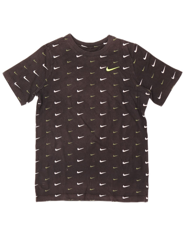 Футболка с рисунком Nike для мальчиков 13–14 лет, XL, черная