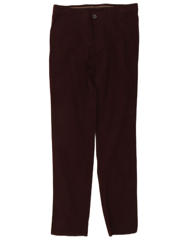 Мужские брюки-чиносы Massimo Dutti W32 L33 бордовые, хлопок