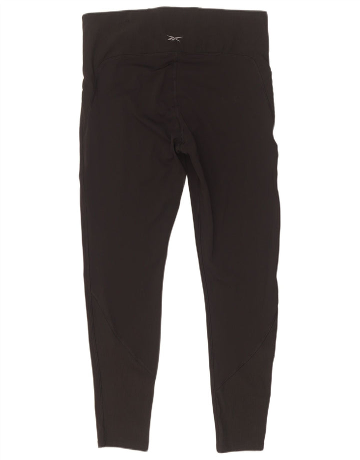 Женские леггинсы Reebok Speedwick UK 14, большие черные из полиамида