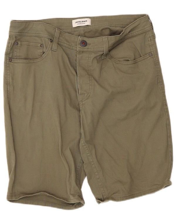 Мужские повседневные шорты Jack & Jones Medium W34, хаки, хлопок
