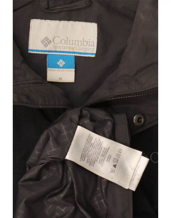 Мужская ветровка Columbia с капюшоном UK 38, средний черный нейлон