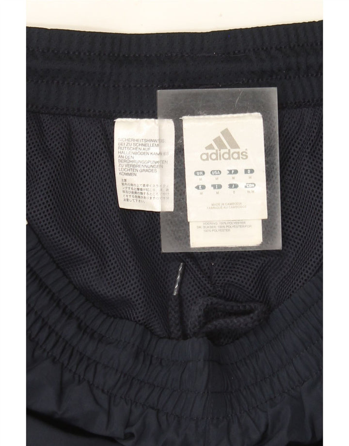 Мужские спортивные брюки Adidas среднего размера, темно-синие, полиэстер