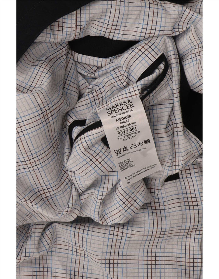 Мужской пиджак на двух пуговицах Marks & Spencer, Великобритания, 38/40, средний, темно-синий
