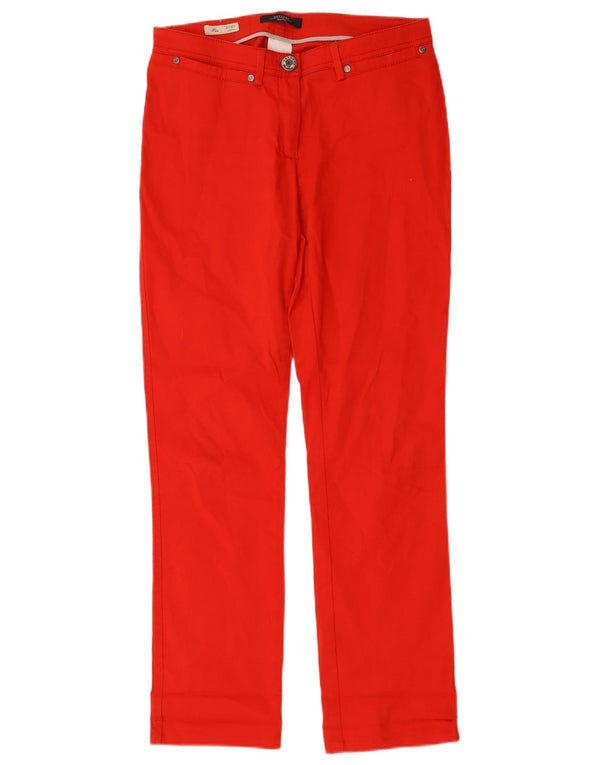 Max Mara Женские узкие повседневные брюки Weekend UK 12 Medium W32 L30 Красный