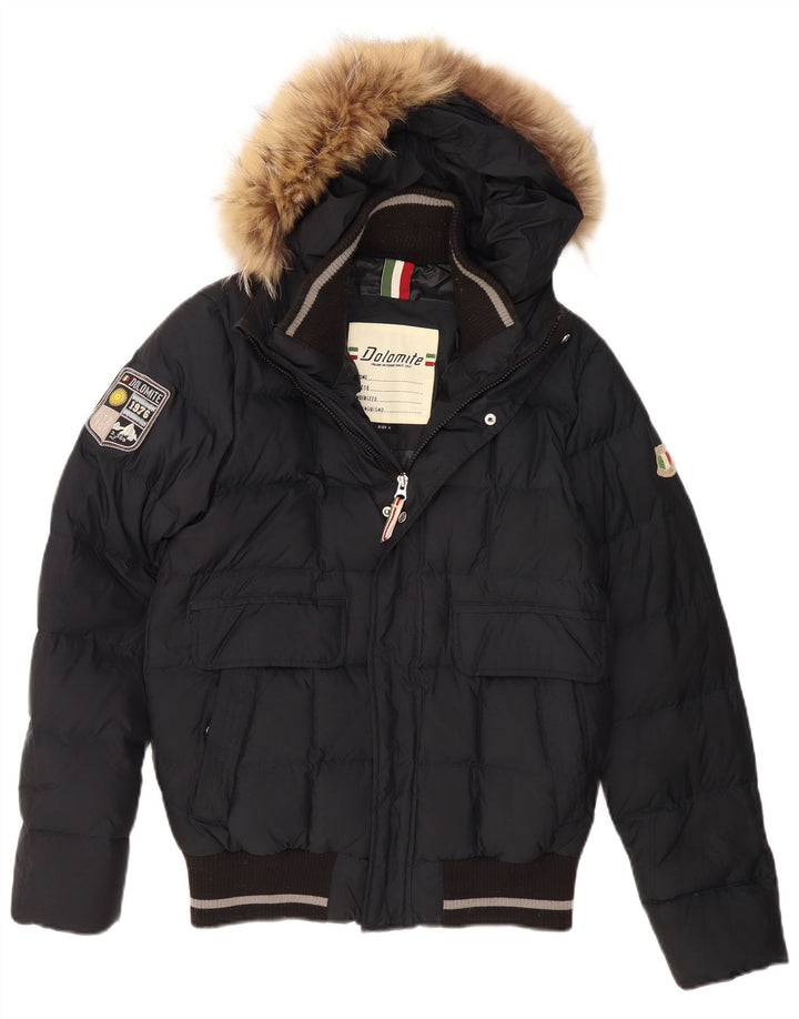 Мужская утепленная куртка с капюшоном DOLOMITE UK 36, маленький черный полиэстер