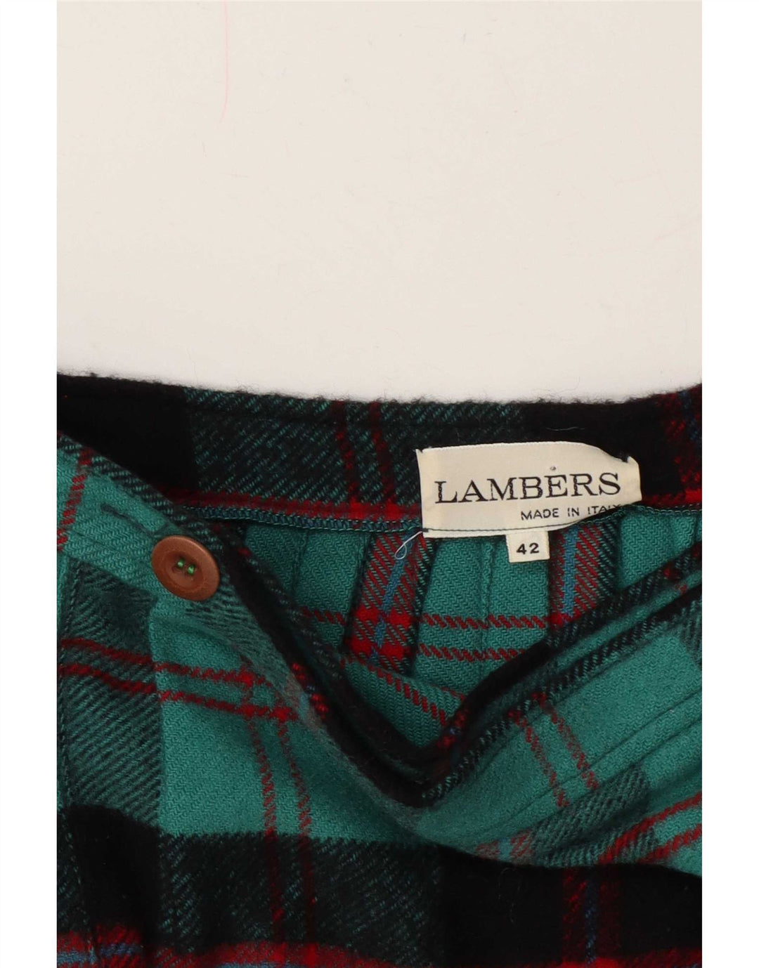 Женская плиссированная юбка Lambers с запахом ножа IT 42 Medium W28 Бирюзовая клетка