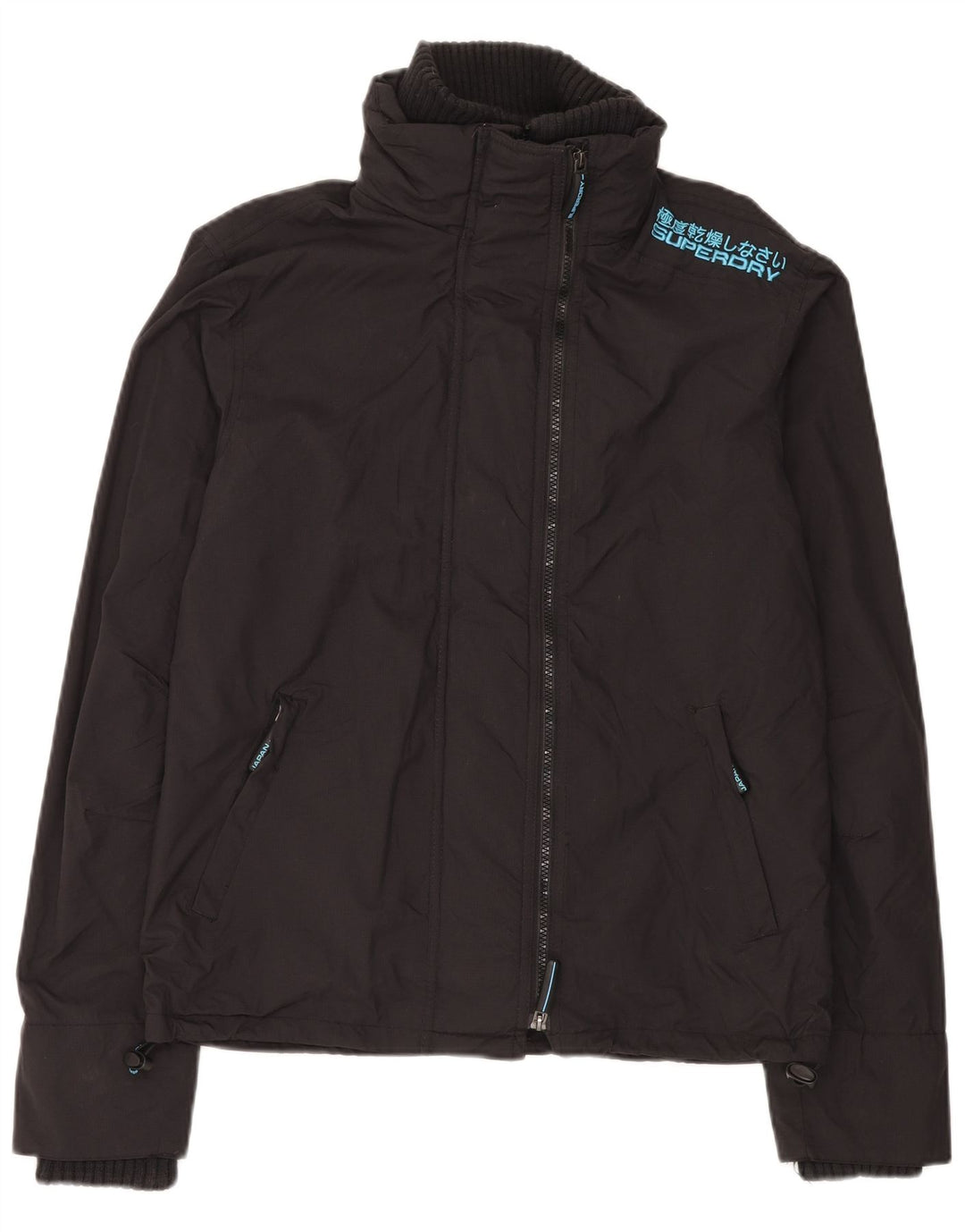 SUPERDRY Женская ветровка большого размера с графическим рисунком UK 14, средний черный