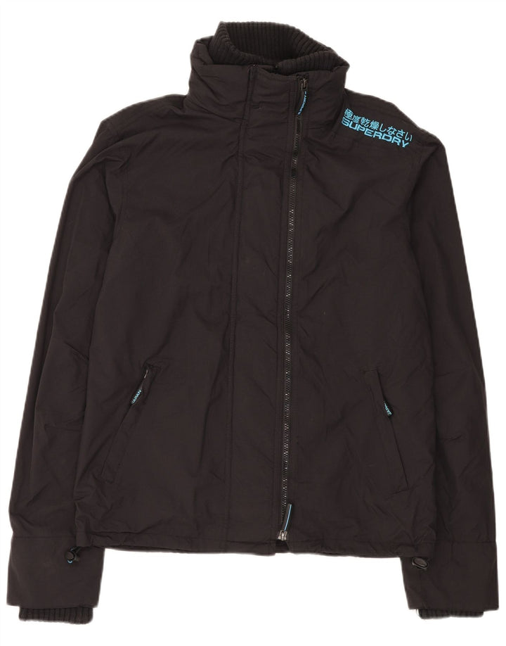 SUPERDRY Женская ветровка большого размера с графическим рисунком UK 14, средний черный