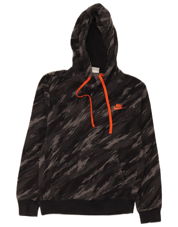 Мужской джемпер с капюшоном Nike XS, серый камуфляжный хлопок