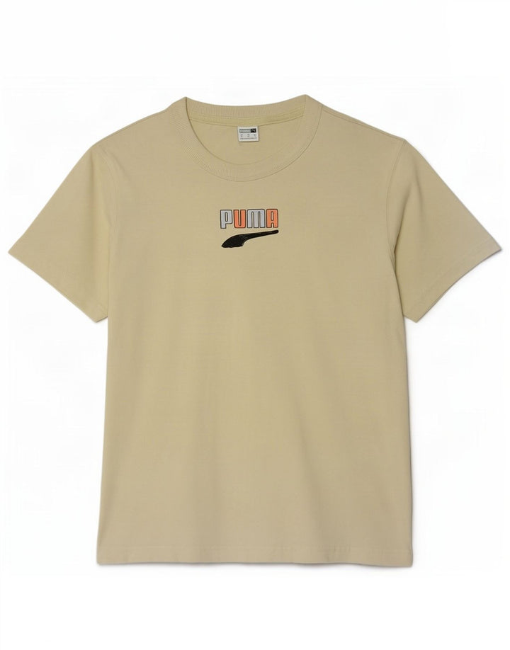 Женская футболка с рисунком Puma Top UK 14, средний желтый