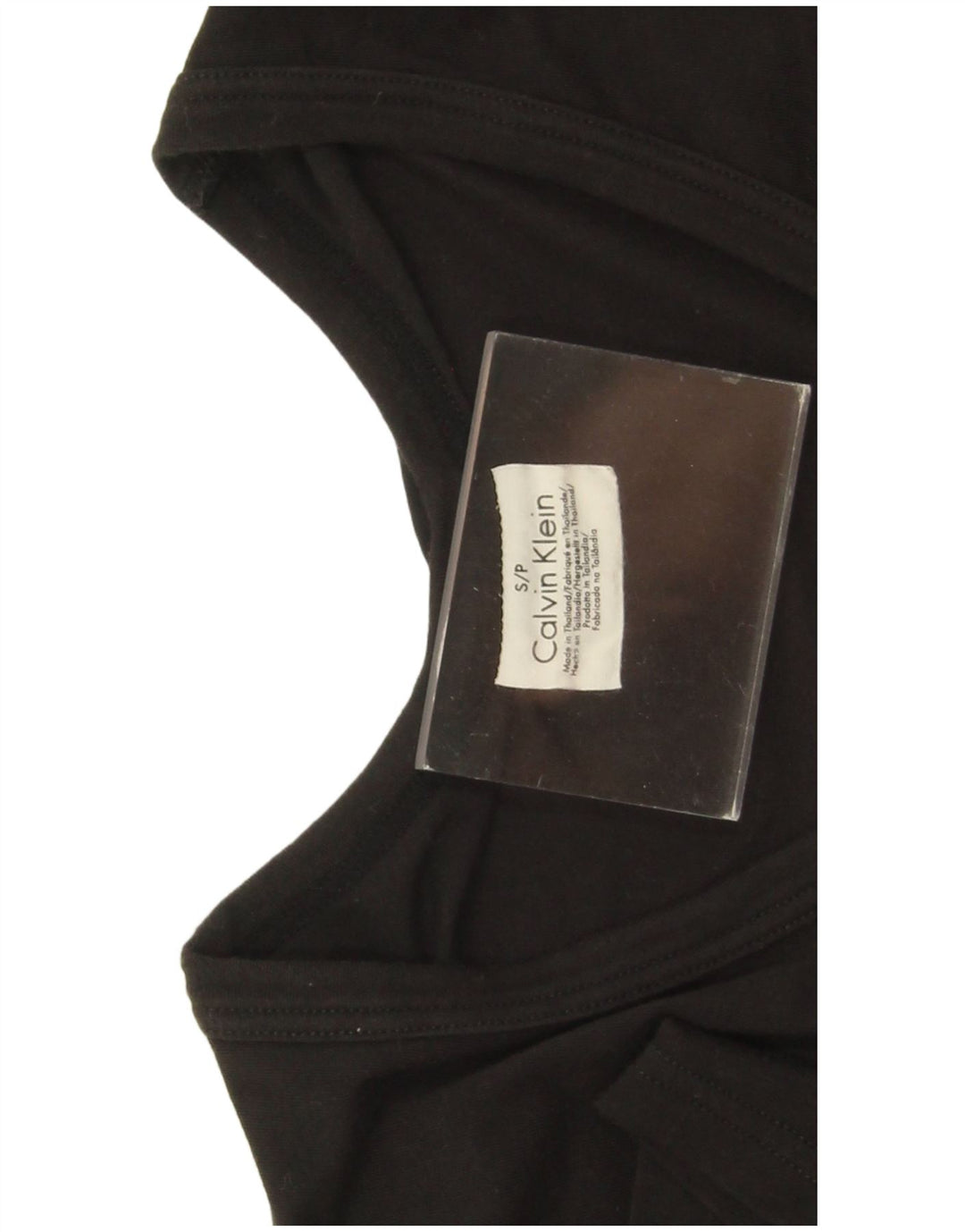 Женская футболка Calvin Klein Top UK 10, маленькая, черный хлопок