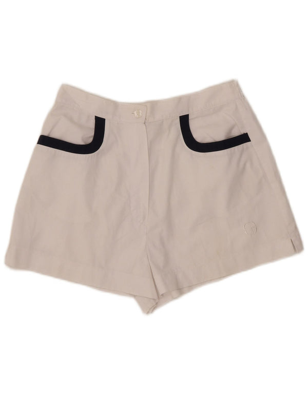 Женские спортивные шорты Sergio Tacchini EU 40 Medium W27, белые, полиэстер, спортивные