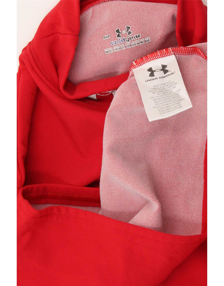 Женский топ Cold Gear с длинными рукавами Under Armour, Великобритания, 8, маленький красный нейлон