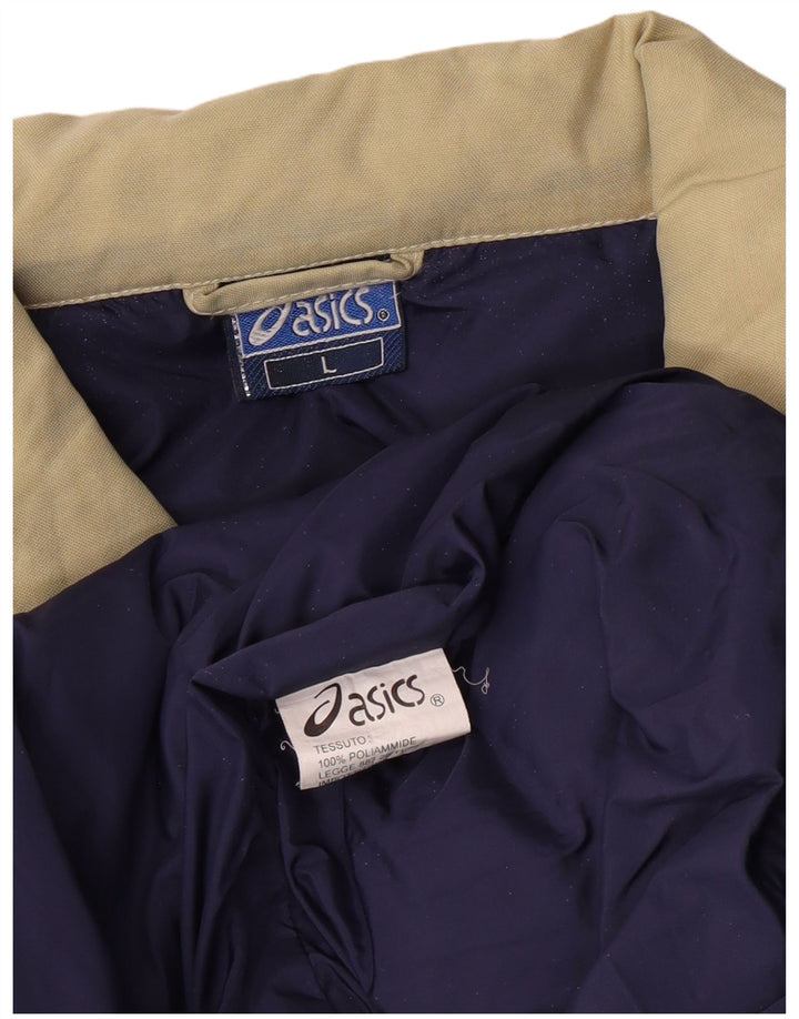 Мужской жилет с подкладкой Asics UK 40, большой, бежевый, полиамид