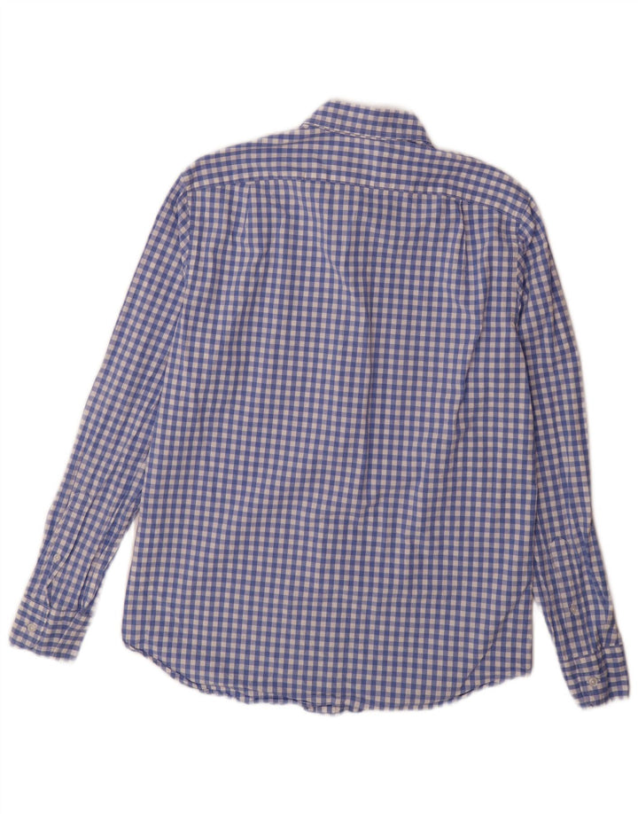 Мужская рубашка классического кроя J. CREW, хлопковая клетка среднего синего цвета
